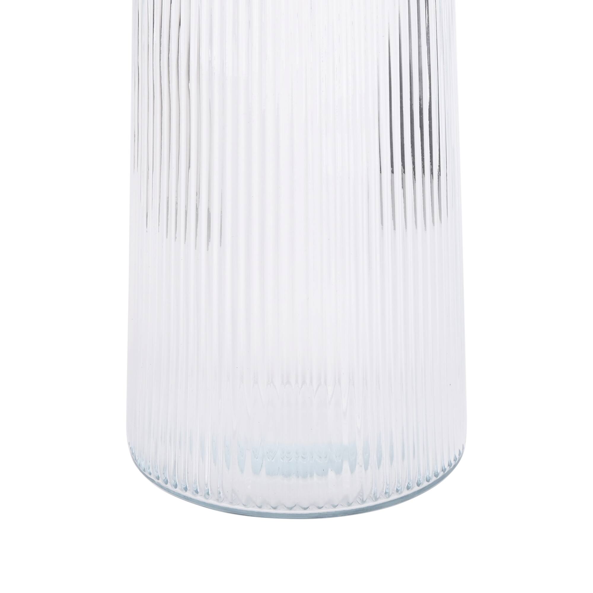Ribbed Glass Jar with Lid by Ashland
